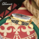 Men's Retro Square Hollow Automatic Mechanical Watch