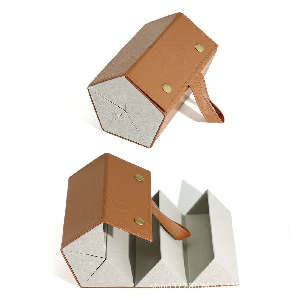 Multi-grid glasses box myopia sunglasses storage box sunglasses box manual folding multi-link glasses box wholesale
