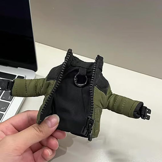 Mini Down Jacket Keychain – Cartoon Puffer Coat Bag Charm