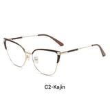 Oversized Cat Eye Blue Light Glasses Frame for Women – Trendy Myopia Eyewear