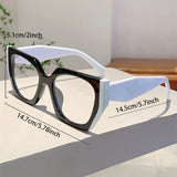 Fluorescent Polygon Anti-Blue Light Glasses – Trendy Full Frame Eyewear for Adults