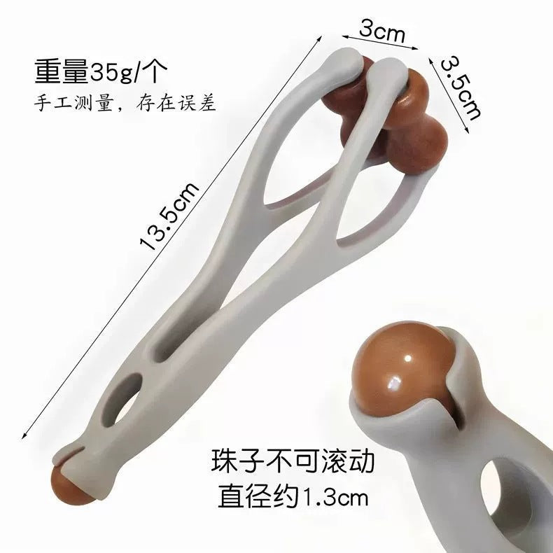 Finger Massager, Stone Roller Massage Clip, Hand Joint Meridian Dredging, Thinning and Lengthening, Finger Scraping Artifact