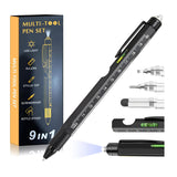 9 in 1 Multifunctional Bottle Opener Holder Outdoor Tool Pen Led Light Screwdriver Touch Screen Ballpoint Pen Gift Boxed
