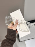 New Cross-Border Fashion Dopamine Personality Sweet Cool Glasses for Women Trendy Versatile Anti-Blue Light Non-Prescription Glasses for Men