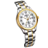 ORUSS Women’s Casual Quartz Watch – Slim Round Dial, Calendar Display