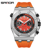 SANDA Luminous Waterproof Men's Quartz Watch – Casual Sport Watch with Durable Strap