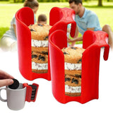 Creative Red Biscuit Rack – Plastic Cookie Holder & Storage Container