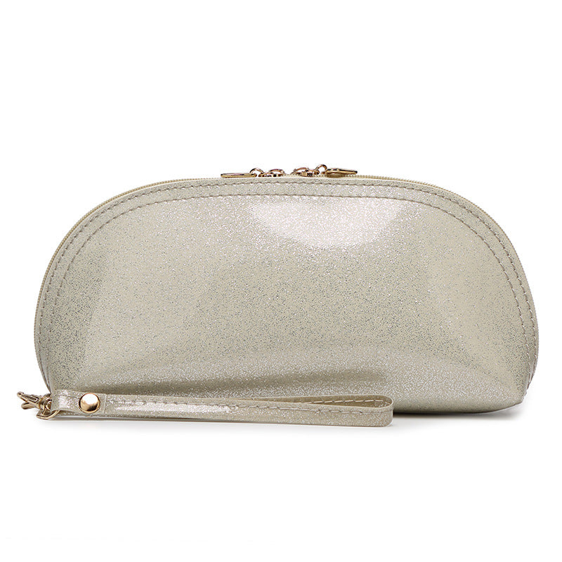 Patent Leather Clutch Bag Women's Cosmetic Bag Korean Style Mini Clutch Banquet Coin Purse Mobile Phone Shell Lipstick Zipper Small Bag