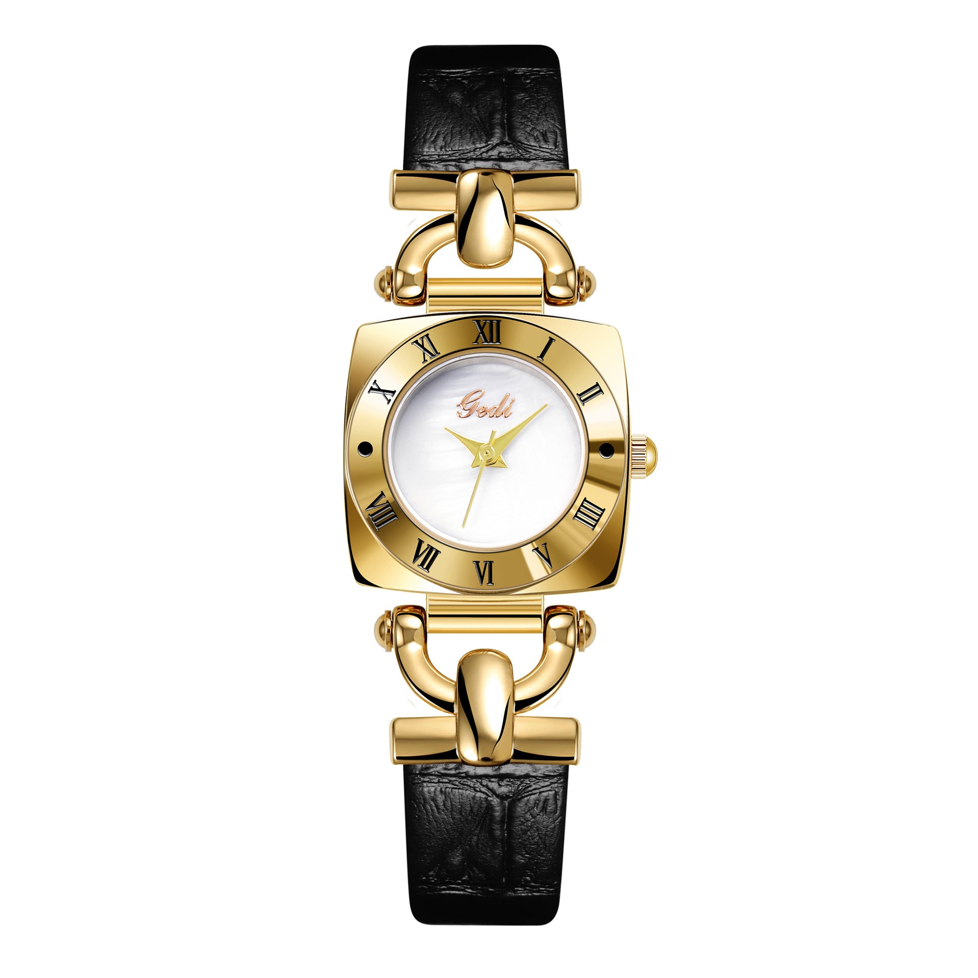 Goldie Niche High-end Women's Watch Retro Square Plate Fashion Quartz Watch Women's Belt Watch Wholesale
