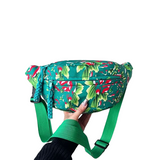 CLEVER BEES Floral Crossbody & Waist Bag – Unisex Travel Chest Pack