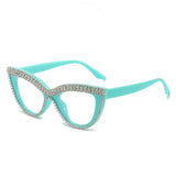 Elegant Cat Eye Reading Glasses with Rhinestone Embellishments