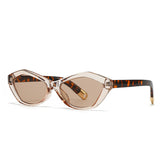Cross-Border Exclusive Angular Cat-Eye Sunglasses Modern Retro Temple Decoration Sunglasses 2499