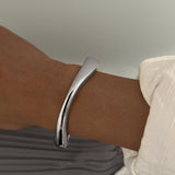 Bold Hammered Texture Cuff Bracelet for Women – High Color Retention Alloy Jewelry