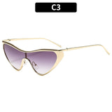 新款时尚金属大框防晒户外太阳镜跨境欧美个性墨镜女潮流太阳眼镜