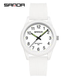 Sanda Dual Calendar Couple Quartz Watch – Waterproof Fashion Watch for Men & Women
