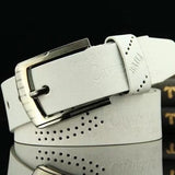 Retro Pin Buckle Belt for Men – Letter-Embossed Imitation Leather Belt