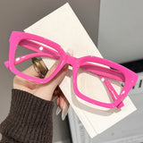 New Cross-Border Fashion Dopamine Personality Sweet Cool Glasses for Women Trendy Versatile Anti-Blue Light Non-Prescription Glasses for Men