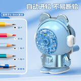 Kulomi Pencil Sharpener Primary School Student Pencil Sharpener Hand-cranked Automatic Pencil Sharpener Durable Pencil Sharpener