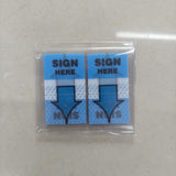 Withdrawable Newspaper Stickers Contract Documents Indicating Label Stickers SIGN HERE Arrows Classification Index Stickers Post-it Stickers