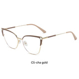 Oversized Cat Eye Blue Light Glasses Frame for Women – Trendy Myopia Eyewear