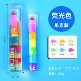 Timeout Solid Highlighter Cute Creative Multi-Color Pen Retro Graffiti Pen 12-Color Splicing Key Line Marking Pen