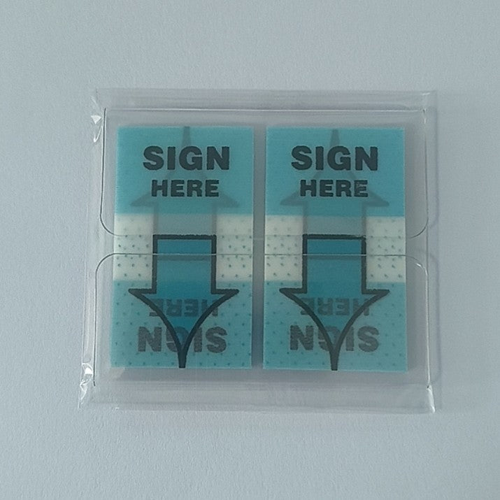 Withdrawable Newspaper Stickers Contract Documents Indicating Label Stickers SIGN HERE Arrows Classification Index Stickers Post-it Stickers