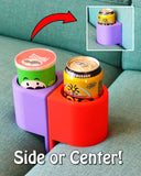 Creative Sofa Cushion Cup Holder – 3D Printed Mug Holder for Couch Centre Armrest