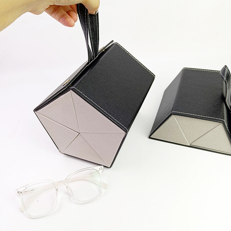 Multi-grid glasses box myopia sunglasses storage box sunglasses box manual folding multi-link glasses box wholesale