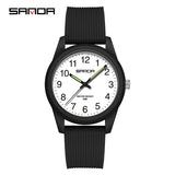 Sanda Dual Calendar Couple Quartz Watch – Waterproof Fashion Watch for Men & Women