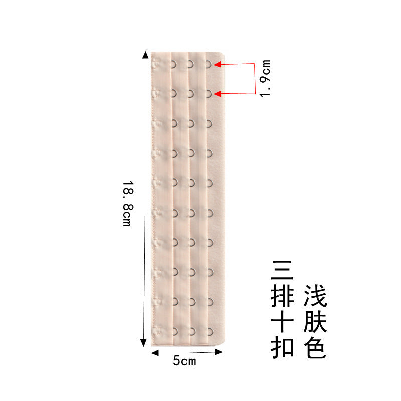 Bra extension buckle 10 buckle three rows of ten buckle belly buckle underwear buckle corset extension buckle accessories Accessories Wholesale