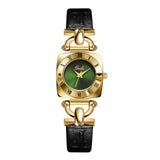 Goldie Niche High-end Women's Watch Retro Square Plate Fashion Quartz Watch Women's Belt Watch Wholesale