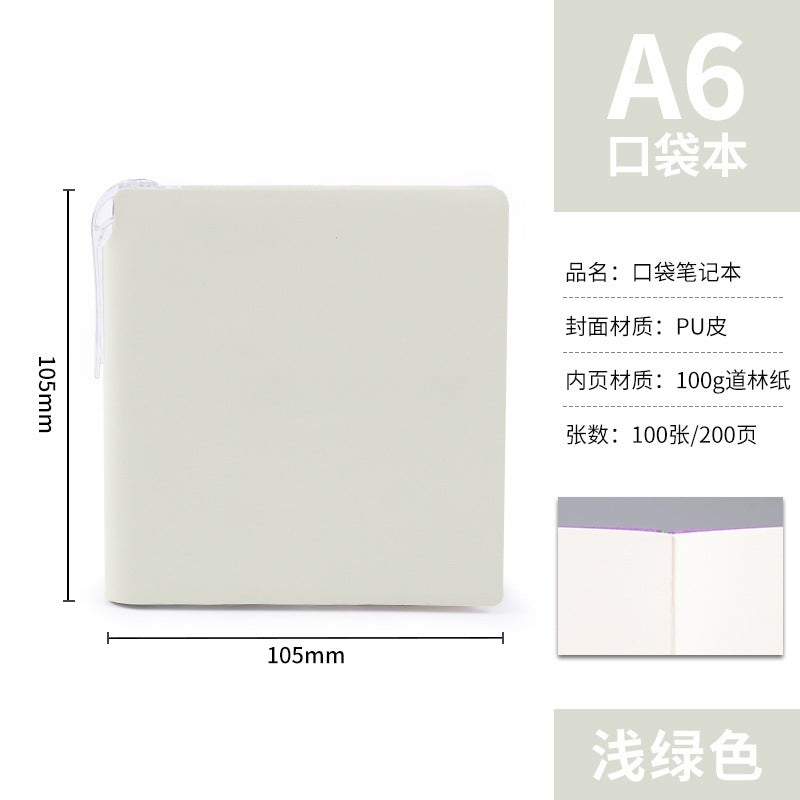 A7 Portable Pocket Notebook in Stock, Blank Stampable Notebook, Cultural and Creative Souvenir Notebook for Tourist Attractions and Museums, Customizable