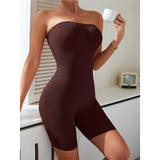 Cross-Border Tummy Control One-Piece Shapewear for Women, One-Shoulder Sexy Breast-Wrapping Waist-Lifting Butt-Lifting Corset Body-Shaping Clothing European and American Underwear