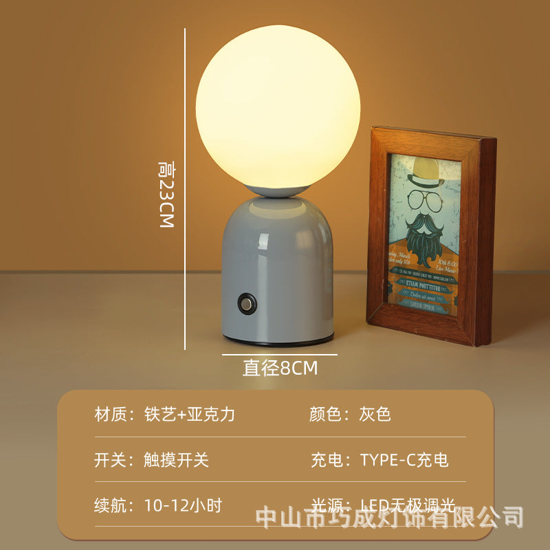 Nordic Macaron Table Lamp Clear Bar Bar Table Lamp Cafe KTV Atmosphere Lamp Bedside Lamp Wedding Lamp