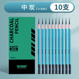 Nioni charcoal pen suit art student sketch sketch soft carbon pencil wholesale medium carbon painting combination special carbon pen