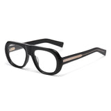Ysat3016 New Business Acetate Plain Mirror European and American Simple Oval Frame Glasses Cross-Border Versatile Decoration
