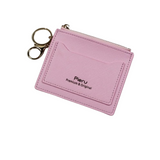 PIERU Ultra-Thin Card Holder & Coin Purse – Candy Color Zipper Wallet