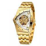 Forsining Men's Skeleton Automatic Watch – Fashion Diamond Dial Mechanical Timepiece