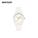 Sanda Dual Calendar Couple Quartz Watch – Waterproof Fashion Watch for Men & Women