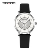 SANDA Women’s Silicone Quartz Watch – Fashion Analog Wristwatch with Luminous Hands