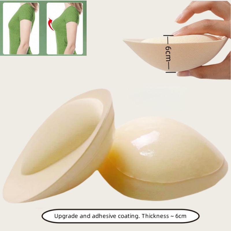 Increased Breast Pads, Self-Adhesive Thickeneding, Anti-Shedding, Sponge Bio-Silicone Breast Pads, Inserts to Refuse Empty Cups