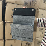 Felt Bedside & Sofa Hanging Organizer – Multi-Pocket Storage Bag