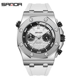 SANDA Luminous Waterproof Men's Quartz Watch – Casual Sport Watch with Durable Strap