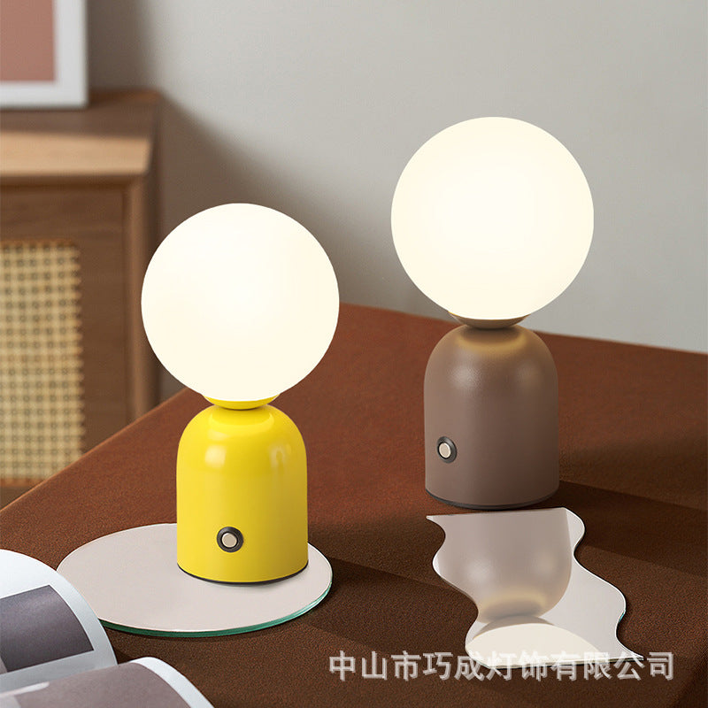 Nordic Macaron Table Lamp Clear Bar Bar Table Lamp Cafe KTV Atmosphere Lamp Bedside Lamp Wedding Lamp