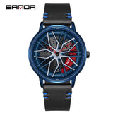 Sanda Classic Men’s Quartz Watch – Leather Strap, 30M Waterproof, Business Design