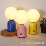 Nordic Macaron Table Lamp Clear Bar Bar Table Lamp Cafe KTV Atmosphere Lamp Bedside Lamp Wedding Lamp