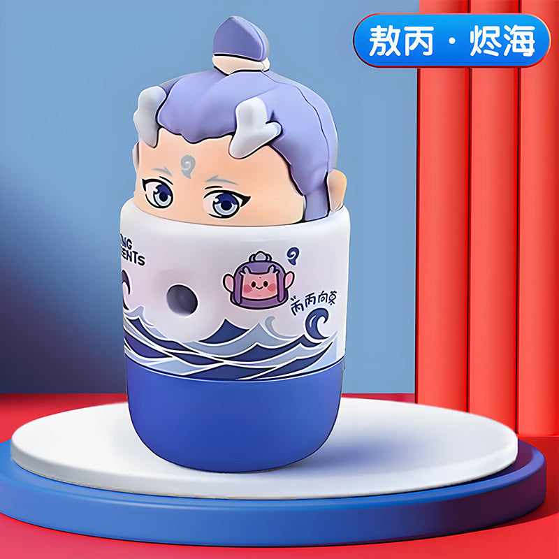 Kulomi Pencil Sharpener Primary School Student Pencil Sharpener Hand-cranked Automatic Pencil Sharpener Durable Pencil Sharpener