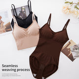 Women's Belly Tinting and Hip-lifting Shaping Sling Back Underwear with Chest Pad
