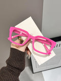 New Cross-Border Fashion Dopamine Personality Sweet Cool Glasses for Women Trendy Versatile Anti-Blue Light Non-Prescription Glasses for Men