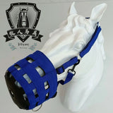 Adjustable Horse Face Mask with Anti-Bite Muzzle